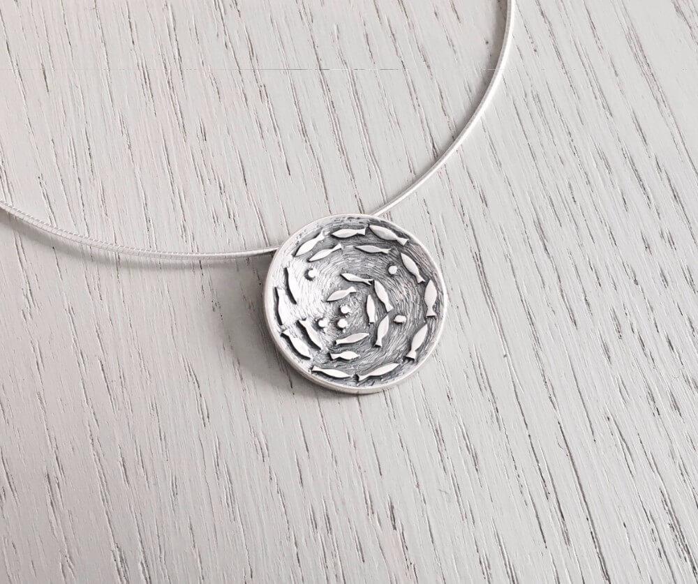 Silver Darlings medium pendant