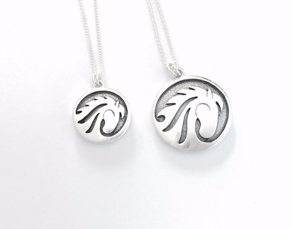 White Horses Medium Pendant