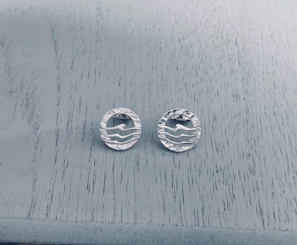 Wave Stud Earrings