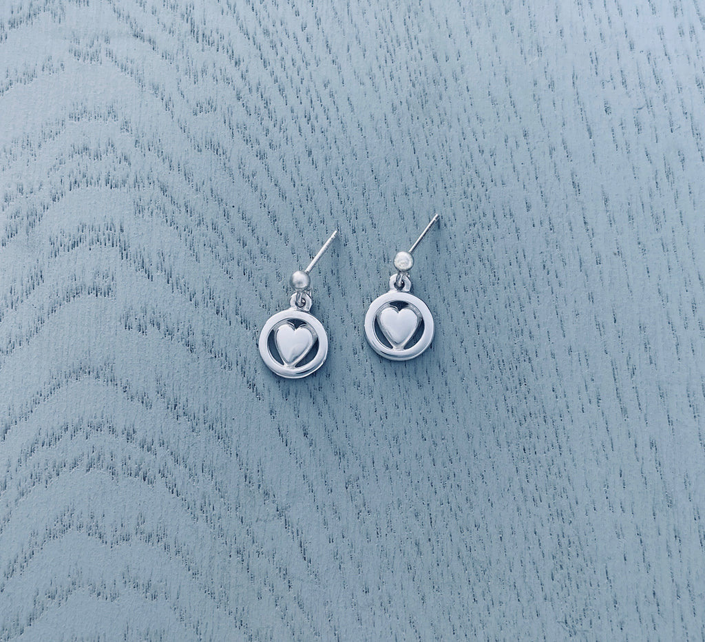 Italian Chapel Heart Earrings