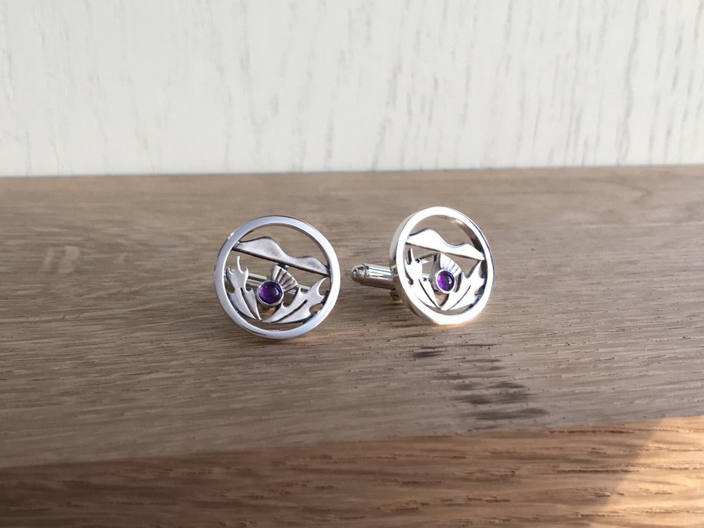 Flower of Scotland Cufflink