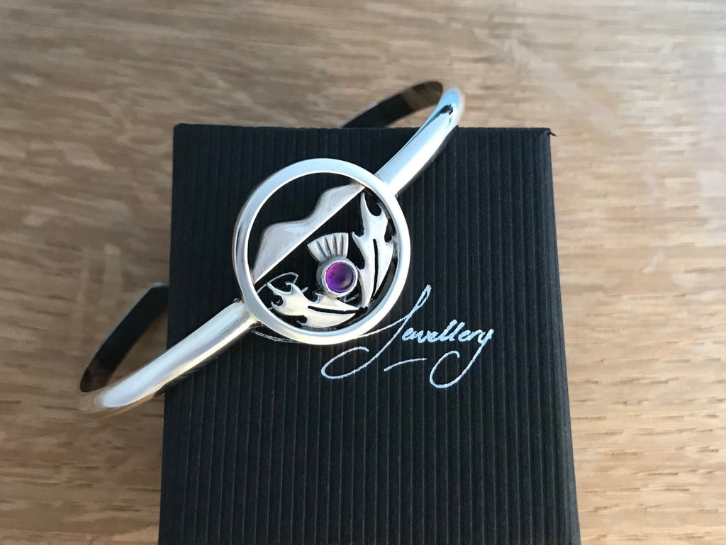 Flower of Scotland Cuff Bangle