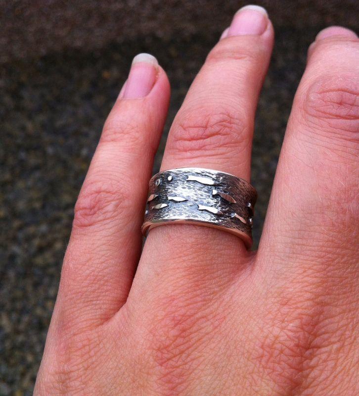 Silver Darlings Large Ring